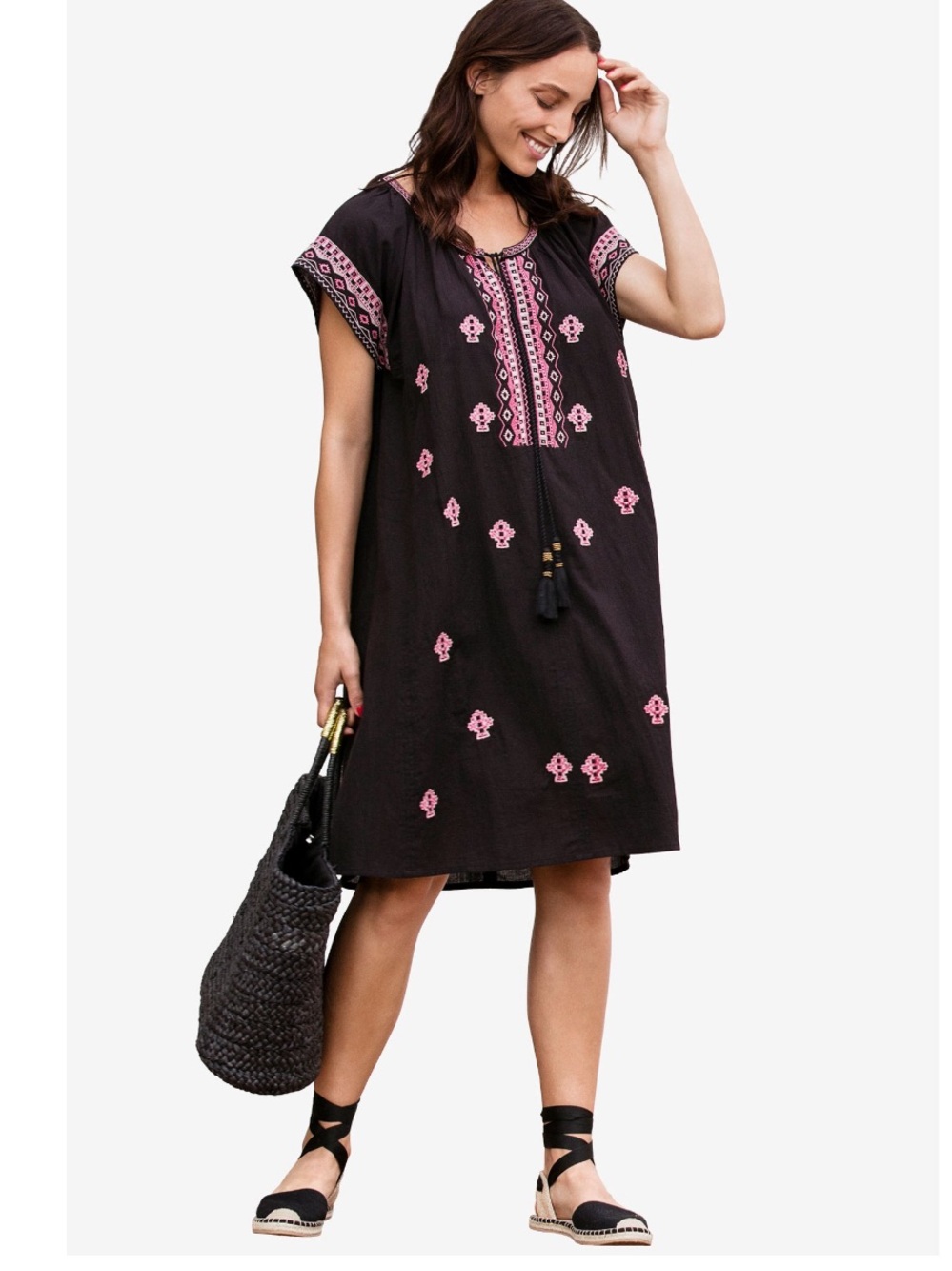 Ellos Women's Plus Size Playa Shift Dress Sz: 26/28 2X